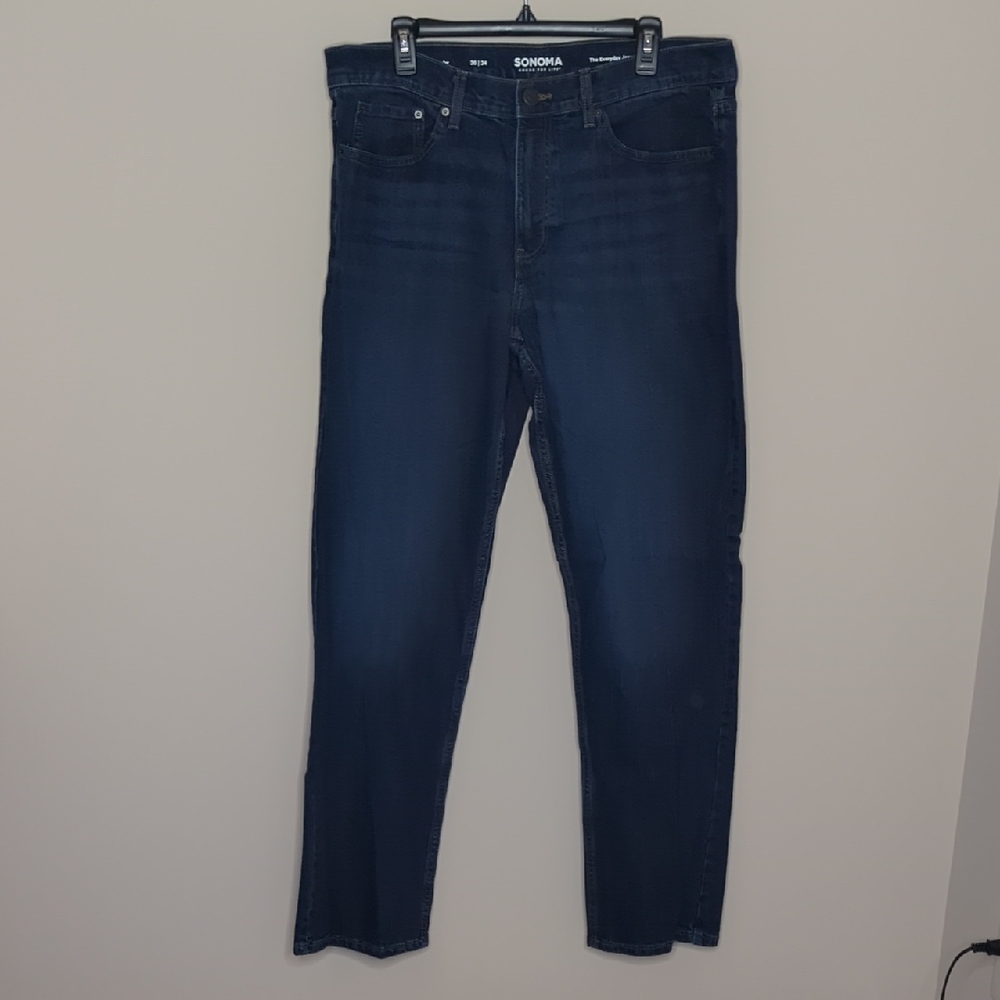 Sonoma Men's Dark Blue Straight Jeans